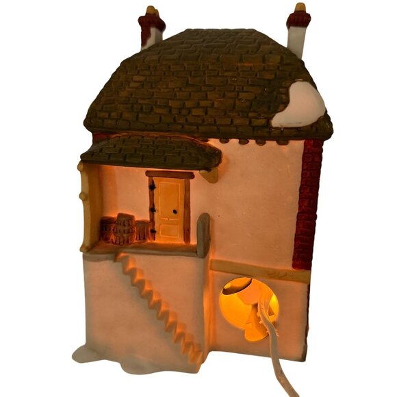Vtg Dept 56 Dickens Village Fezziwig’s Warehouse Lighted Building A Christmas Ca - Picture 5 of 13